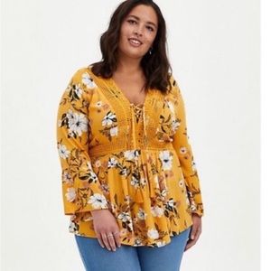 Torrid boho blouse